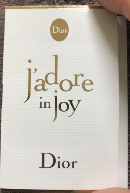 what does joy by dior smell like